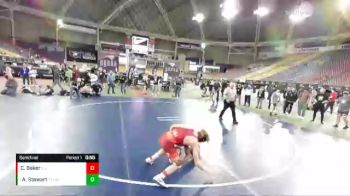 136 lbs Semifinal - Aaron Stewart, Toss Em Up Wrestling Academy vs Cody Baker, Illinois