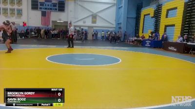 120 lbs Cons. Round 1 - Brooklyn Gordy, William Penn H.S. vs Gavin Booz, Concord H S