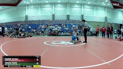 132 lbs Round 3 (6 Team) - Zavier Acuna, Portage Wrestling Club vs Travis Mack, HSE Wrestling Club