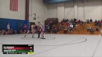 126 lbs Finals (2 Team) - Braxton Hays, Heritage Hills vs Eli Rodgers, South Spencer