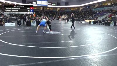 131 lbs Champ. Round 2 - Cassia Zammit, Presbyterian vs Emmily Patneaud, Iowa