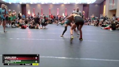 110 lbs Finals (8 Team) - Launa Gegg, MO Outlaws Gold vs Myla Woolridge, Untouchables