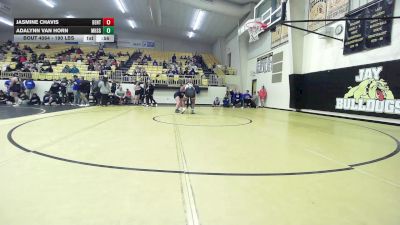 190 lbs Consi Of 4 - Jasmine Chavis, Bentonville Girls vs Adalynn Van Horn, Miami HS Girls