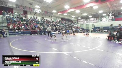 120 lbs Cons. Round 4 - Dylan Carlos, Shadow Hills vs Adrian Morales, Mater Dei