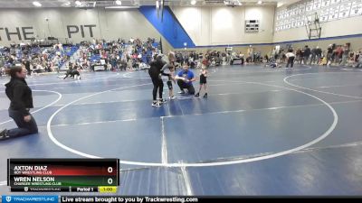 42 lbs Cons. Round 1 - Axton Diaz, Roy Wrestling Club vs Wren Nelson, Charger Wrestling Club