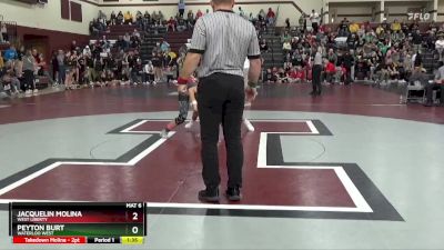 135 lbs 11th Place Match - Peyton Burt, Waterloo West vs Jacquelin Molina, West Liberty