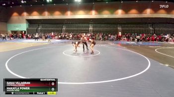 130 lbs Quarterfinal - Makayla Power, Shadow Ridge vs Sanai Villagran, Centennial/Corona