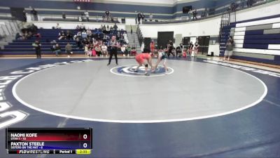 115 lbs Finals (2 Team) - Paxton Steele, Sisters On The Mat vs Naomi Kofe, Utah 1