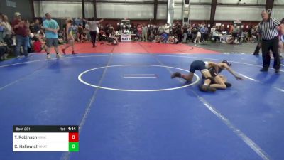 105 lbs Consi Of 8 #1 - Tommy Robinson, Kraken vs Conor Hallowich, Unattached