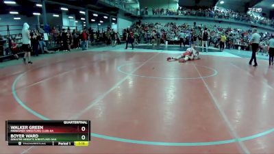 135 lbs Quarterfinal - Walker Green, Marksmen Wrestling Club-AA vs Boyer Ward, Greater Heights Wrestling-AAA