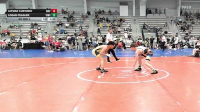 145 lbs Rr Rnd 3 - Jaymar Custodio, Grapplers Garage - HSB vs Logan Peagler, TDWC Maniacs Grey - HSB