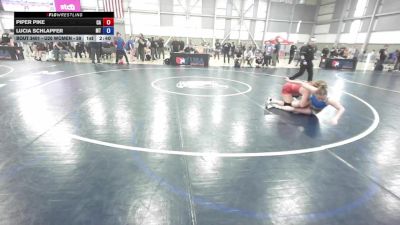 U20 Women - 59 lbs Cons. Round 2 - Piper Pike, CA vs Lucia Schlapfer, MT