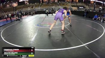 165 lbs Cons. Round 2 - Deacon Delong, Osceola (Kissimmee) vs Finnegan O`Brien, Ft Pierce Central