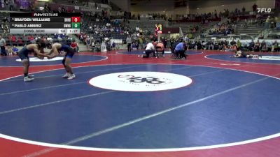 5A 150 lbs Cons. Semi - Brayden Williams, Sylvan Hills vs Pablo Ambriz, Greenwood