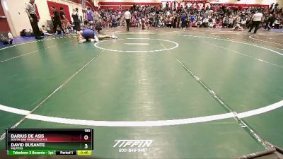 190 lbs Cons. Round 3 - Darius De Asis, South San Francisco H S vs David Busante, Milpitas