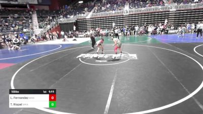 106 lbs Rr Rnd 1 - Leno Fernandez, Widefield WC vs Tate Riopel, Spearfish Youth WC