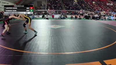 3A 120 lbs Cons. Round 2 - Ashton Lewis, Kootenai vs Damian Leon, Marsing