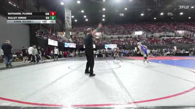138 lbs Cons. Round 1 - Nathaniel Flores, Unattached vs Sulley Krenz, Coyote Wrestling Club