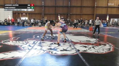 160 lbs Quarterfinal - Lorenzo Alston, Raw vs Luke Scholz, Cranford/rhino