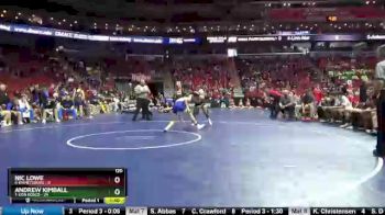 120 lbs Quarterfinal - Andrew Kimball, 1-Don Bosco vs Nic Lowe, 8-Emmetsburg