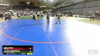 1A 190 lbs Quarterfinal - Ares Swain, Newport vs Jasper Armstrong, King`s Way Christian