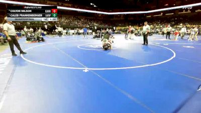 132 Class 4 lbs Quarterfinal - Caleb Frankenberger, Lafayette (Wildwood) vs Colton Wilson, Ozark