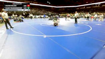 132 Class 4 lbs Quarterfinal - Caleb Frankenberger, Lafayette (Wildwood) vs Colton Wilson, Ozark
