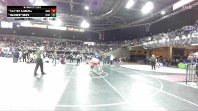 138 lbs Quarterfinal - Barrett Silva, Central Catholic vs Carter Kimball, Grace