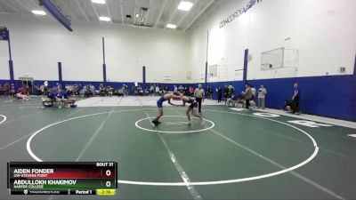 133 lbs Champ. Round 1 - Abdullokh Khakimov, Harper College vs Aiden Fonder, UW-Stevens Point