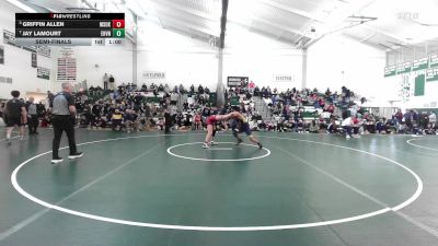 150 lbs Semifinal - Griffin Allen, Masuk vs Jay Lamourt, East Haven