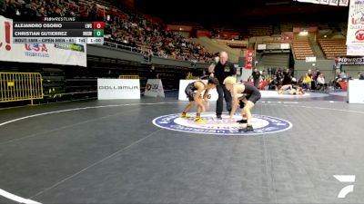 Junior Boys - 113 lbs Quarters - Phoenix Cruz vs Gibran Silva, Ukiah High School Wrestling