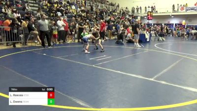 78 lbs Consy 5 - Liam Reeves, Steel Valley Renegades vs Landon Owens, Team Donahoe