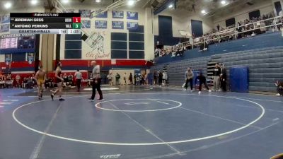145 lbs Quarterfinal - Jeremiah Gess, Derry vs Antonio Perkins, Valley