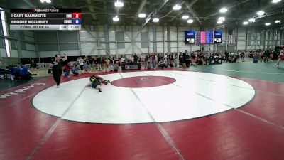 55 kg Cons. Rd Of 16 - I-Cart Galumette, Hornets Wrestling Club vs Brooke McCurley, Colorado Mesa Wrestling Club