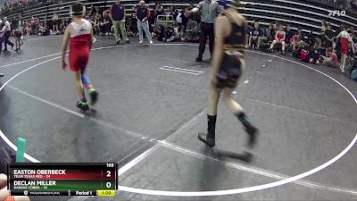 105 lbs Round 5 (6 Team) - Easton Oberbeck, Team Texas Red vs Declan Miller, Kansas Cobra