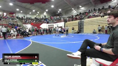 165 lbs Cons. Round 1 - Malaki Johnson, Hawkstyle Wrestling Club vs Kale Symons, M3 Wrestling Academy