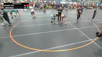 113 lbs Champ. Round 2 - Ariah Mills, Roundtree Wrestling vs Zachary Leto, Unattached