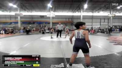 65 lbs Round 3 - Gabriela Tanner, Suples Wrestling Club vs Annaliyah Ramirez, Fighting Squirrels