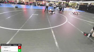 Boys 3rd-4th Grade - 71 Quarters - Luca Pagliai, Moen Wrestling Academy vs Tobias Solinger, Moyer Elite Wrestling