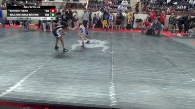 70_G lbs Consi Of 4 - Kinsley Dean, Youngsville vs Kailynn Juma-Brown, Freedom