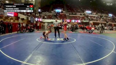 G - 140 lbs Champ. Round 2 - McKenna Jones, Conrad Girls vs Porter Pier, Arlee Girls