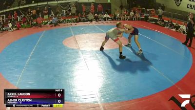 132 lbs Champ Round 1 (16 Team) - Axxel Landon, Idaho 1 vs Asher Clayton, Montana 1