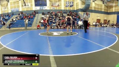 90 lbs Cross Bracket (8 Team) - Carl Fielden, Garrett Wrestling Club vs Jackson Stevenson, Indian Creek Wrestling Club (S)