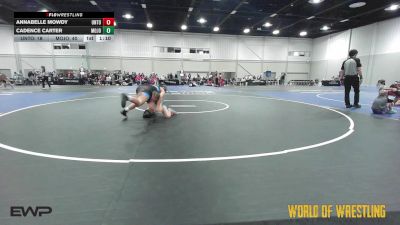 130 lbs Rr Rnd 1 - Annabelle Mowdy, Untouchables Girls RED vs Cadence Carter, Mojo 7-12