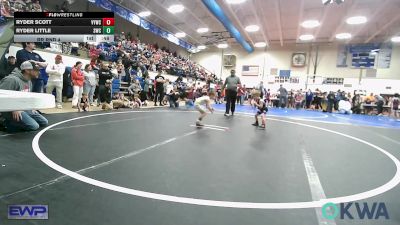 37 lbs Rr Rnd 4 - Ryder Scott, Verdigris Youth Wrestling vs Ryder Little, Salina Wrestling Club