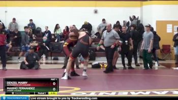 197 lbs Cons. Semi - Denzel Mabry, Sacramento City College vs Maximo Fernandez, Lassen College