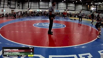 138-146 lbs Round 2 - Isabella Campbell, Eastern Carolina Wrestling Academy vs Gabriela Vargas, Eastern Carolina Wrestling Academy