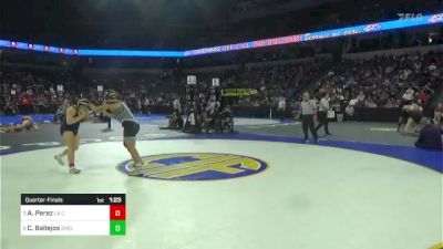 170 lbs Quarterfinal - Alexandria Perez, La Costa Canyon vs Chrystina Ballejos, Sheldon