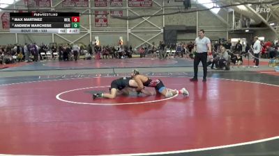 133 lbs Quarterfinal - Andrew Marchese, Castleton vs Max Martinez, Wesleyan (CT)
