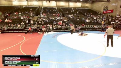 147 lbs Champ. Round 3 - Kayden Barlow, Tooele High School vs Griffin Strong, Layton High School